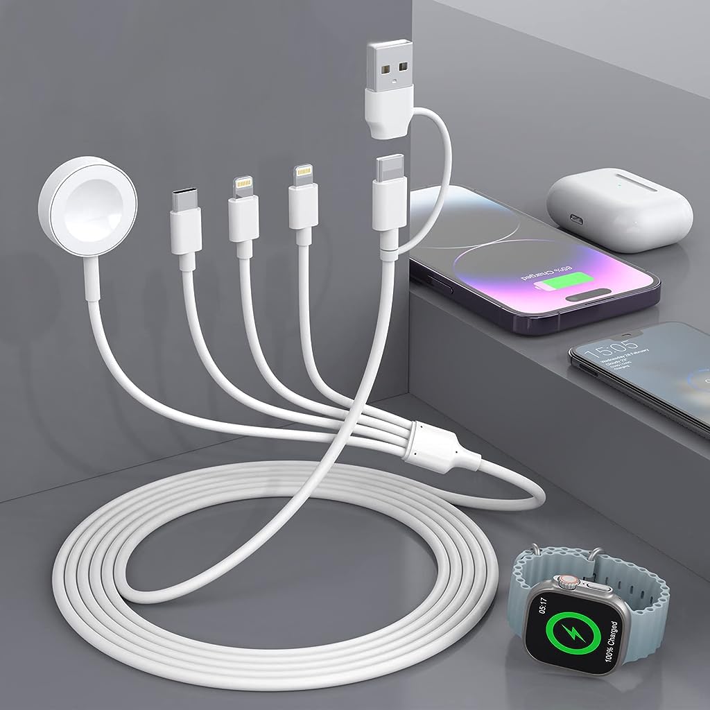ZORBES 4-in-2 Watch Charger for iPhone 14/13/12/11/Pro/Max/XR/XS/Pad/AirPods 1/2/3/Pro&iPad Series, iWatch Charger Smart Watch Charger for Apple Watch Charger for Apple Watch Series 1-8/SE1/SE2 ZORBES 4-in-2 Watch Charger for iPhone 14/13/12/11/Pro/Max/XR/XS/Pad/AirPods 1/2/3/Pro&iPad Series, iWatch Charger Smart Watch Charger for Apple Watch Charger for Apple Watch Series 1-8/SE1/SE2